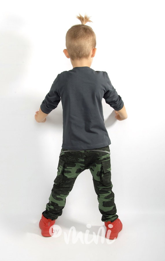 Khaki army baggy kapsáče zip