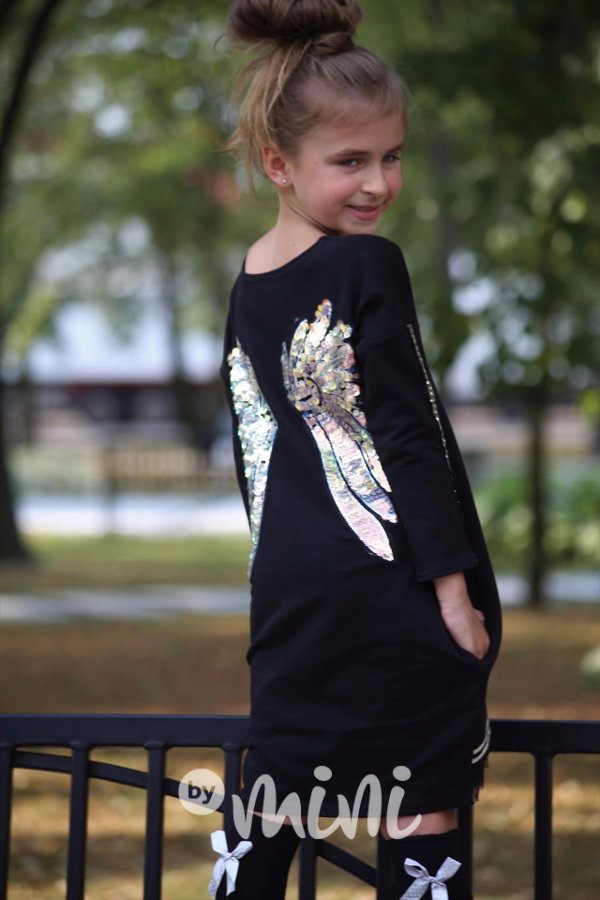 Angel black dress