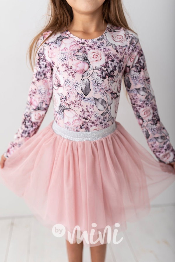 Pudder pink tutu tylová sukýnka