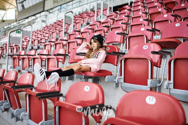 *Premium* Manifest hoodie dress pink - luxusní růžová dívčí mikina