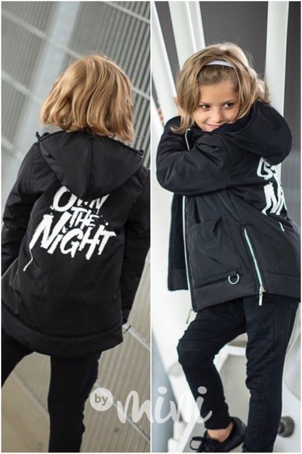 *Premium* Urban street style bunda se zipy černá