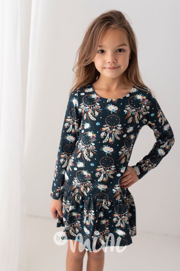 Dívčí šaty lapač snů - fresh cotton