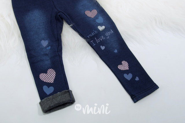 Zimní vyteplené TERMO legíny - jeans
