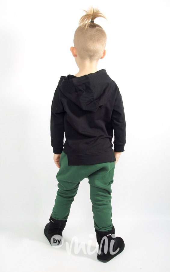 Super termo baggy tepláčky se zipem - green