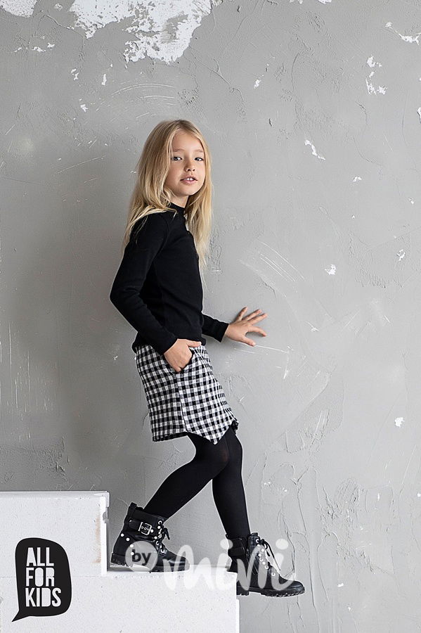 Sukňokraťasy karo look