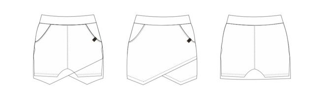 Sukňokraťasy karo look