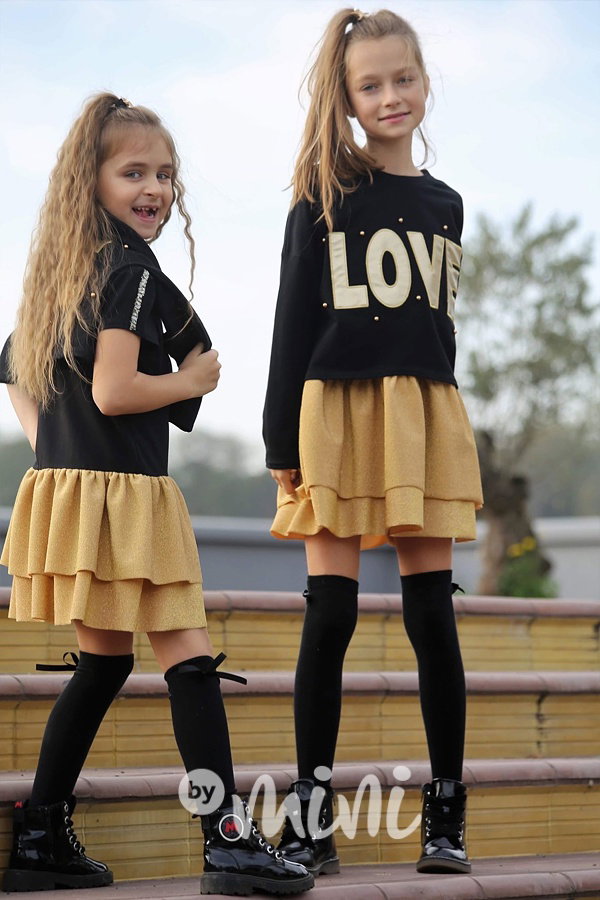 2v1 LOVE set - mikina + šaty
