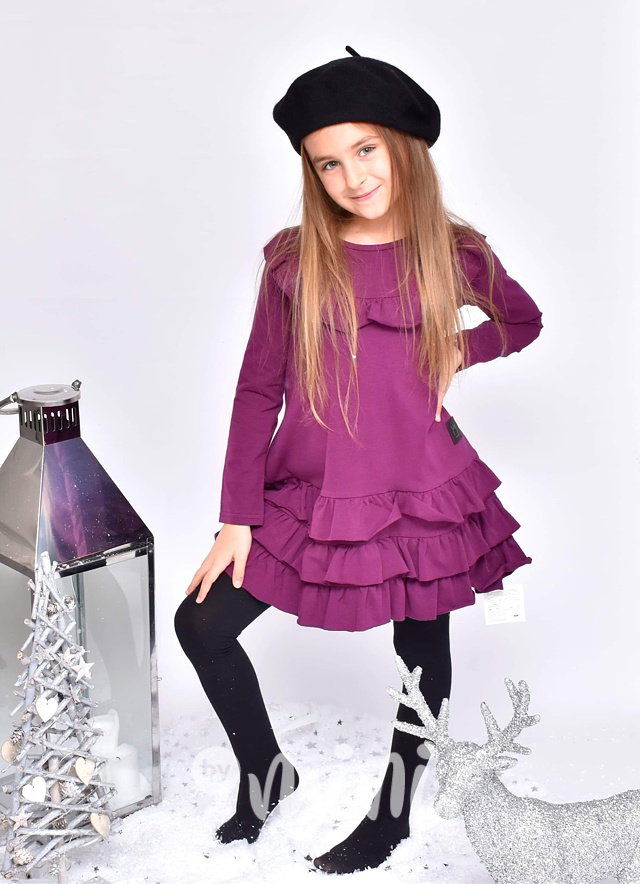 Purple fashion dress