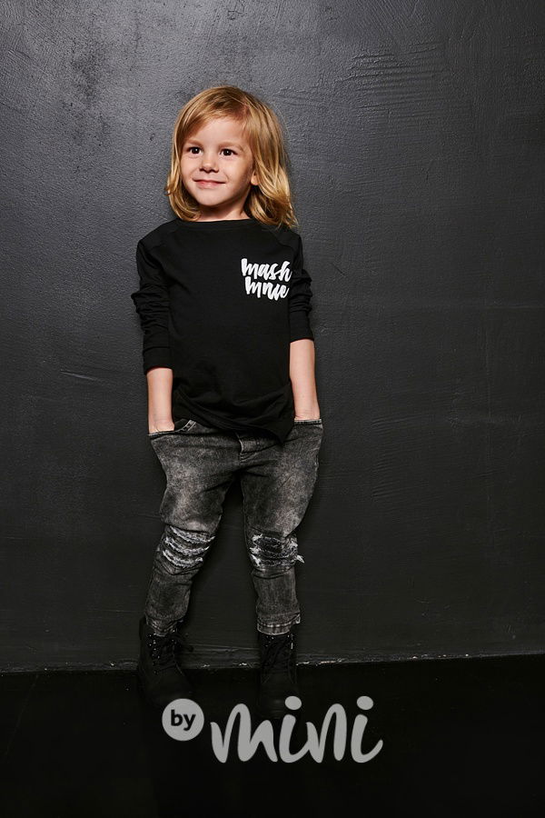 *Premium* mash black triko s prošitím