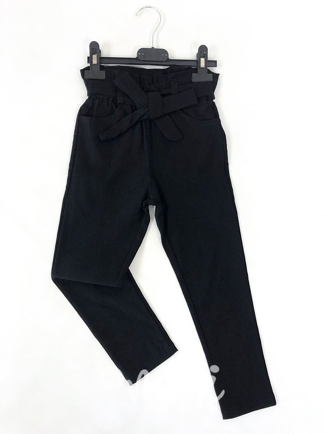 Černé elegant stretch kalhoty