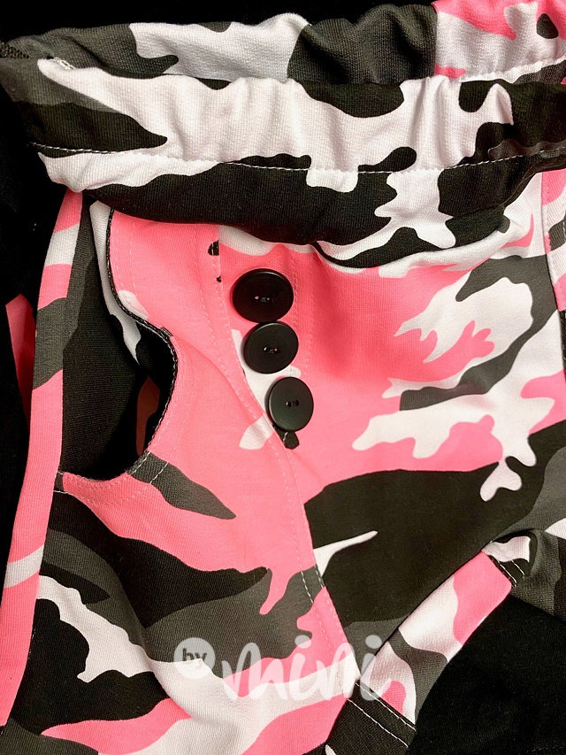 Neon PINK army baggy tepláčky *new*