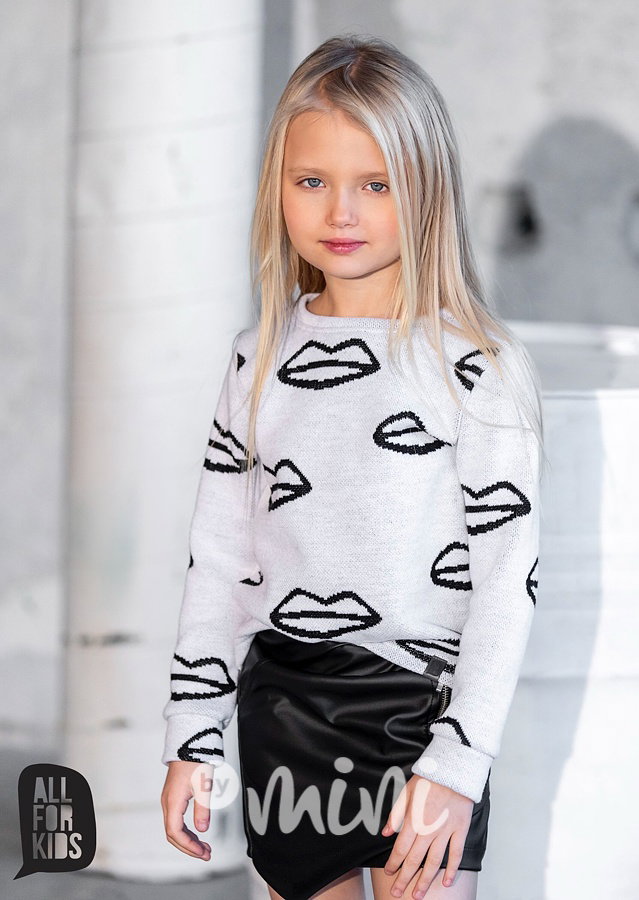 Kiss dívčí svetřík - off white