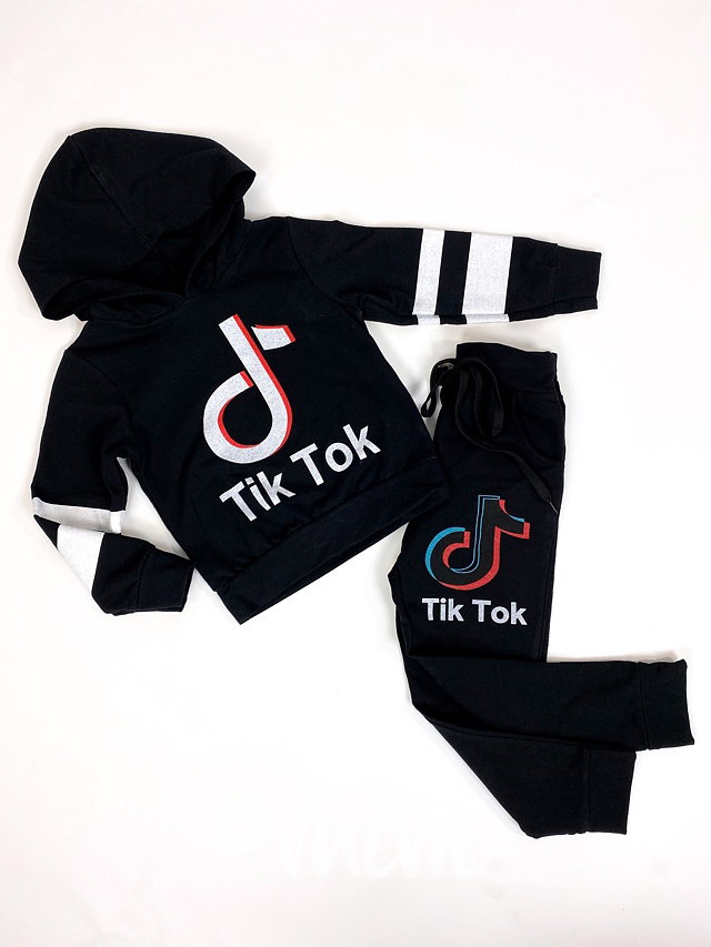 Tik Tok tepláková souprava - černá
