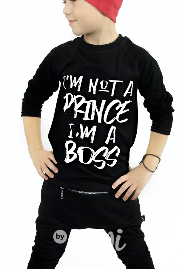 Chlapecké triko Prince - černé