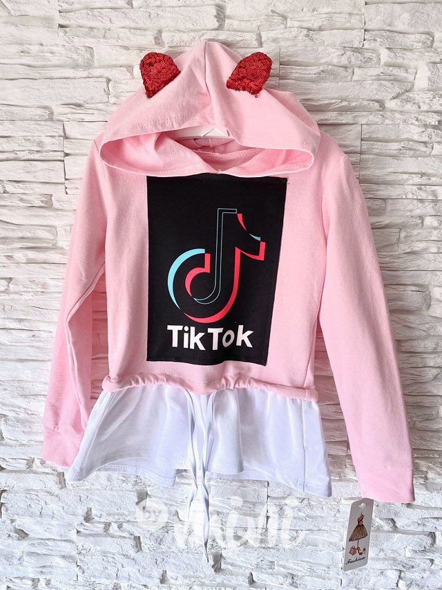 Tik Tok dívčí tunika - ouška flitr