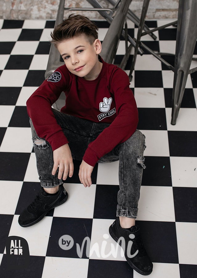 Stay cool mikina - bordo