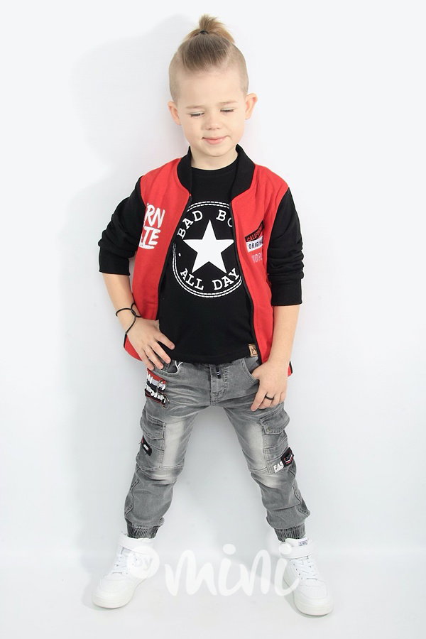 Sporty dark jeans