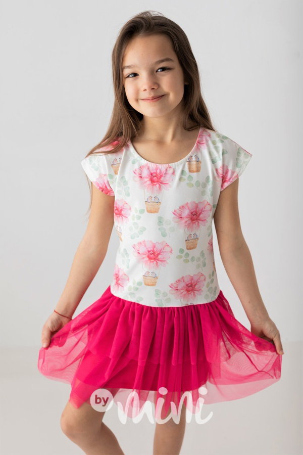 Lily dívčí šaty s tylem - Birdie Valentine