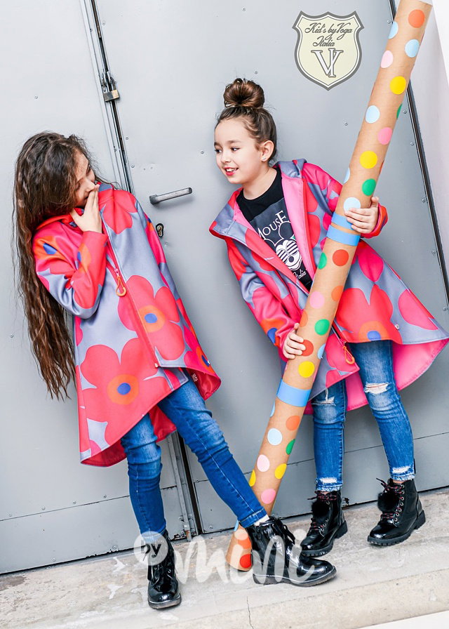 Fleece flower kabátek *by Voga*
