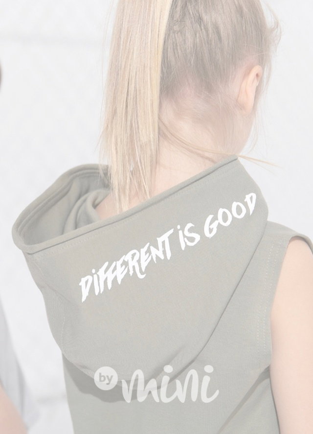 Different hoodie top khaki *Premium*