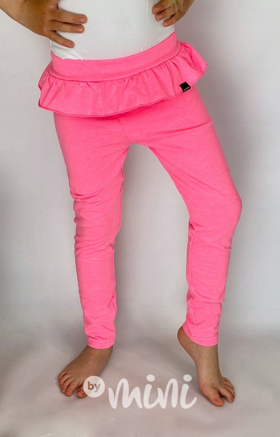 Neon pink legíny se sukýnkou