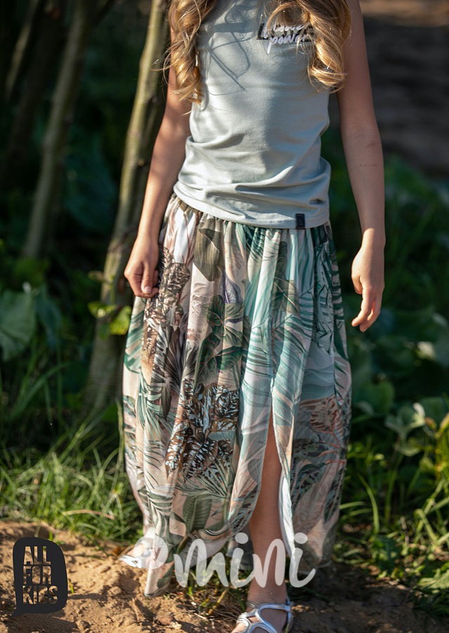 Flower power top - khaki