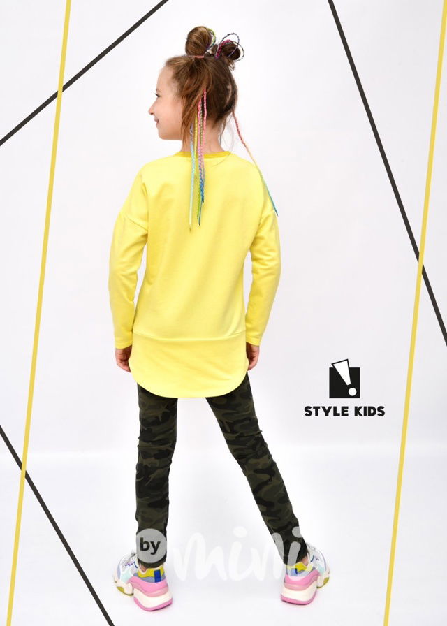 Mickey army yellow dívčí set