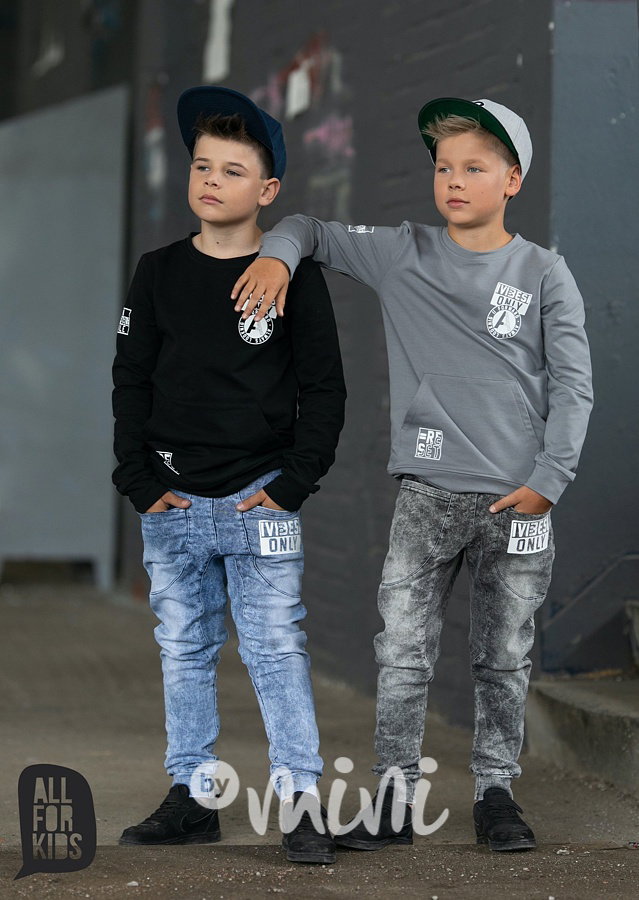 Good vibes only mikina černá *by AFK*