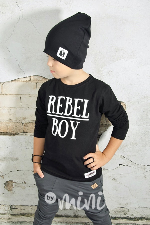 Rebel boy triko černé