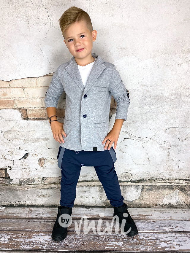 Šedé chlapecké sako