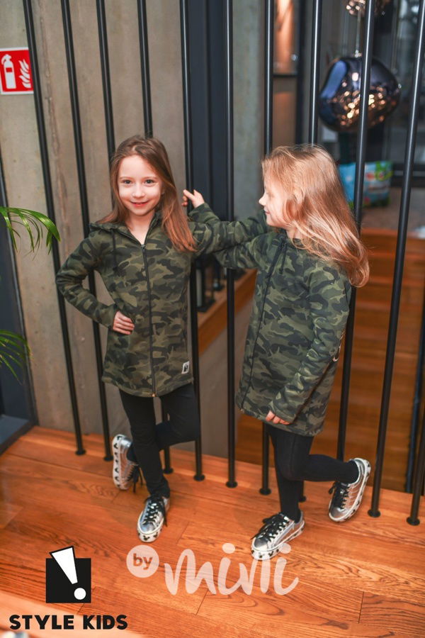 Dad's boss - thermo dlouhá mikina army