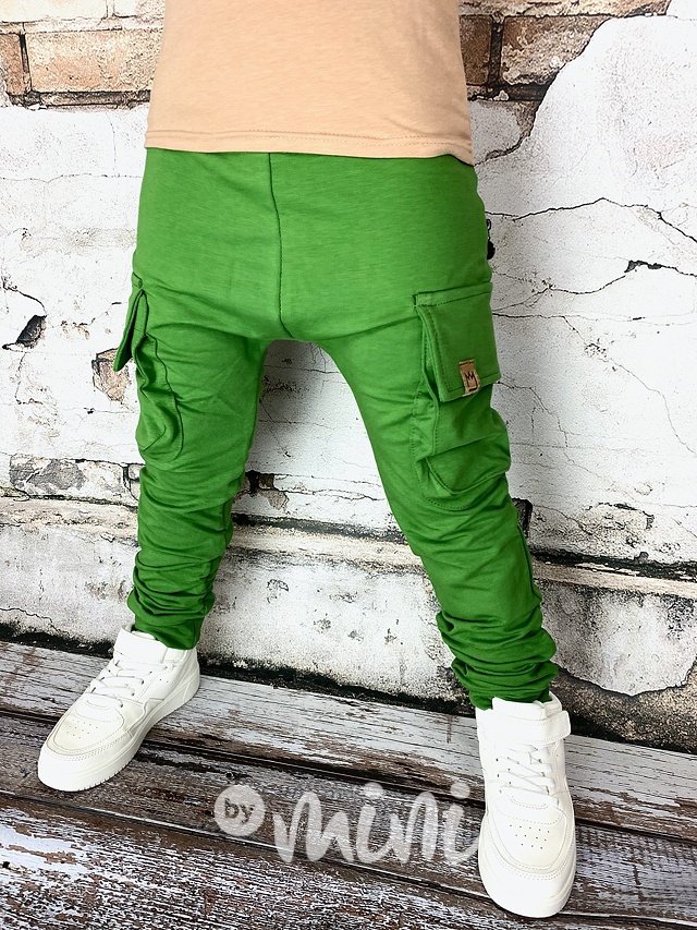 Green baggy kapsáče zip