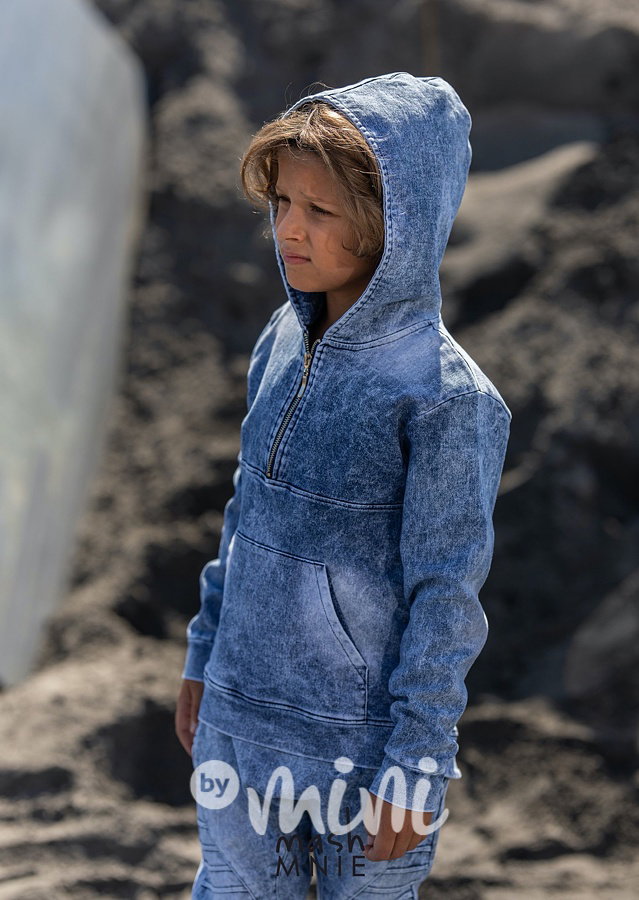 Revolution hoodie mikina ice blue *MashMnie*