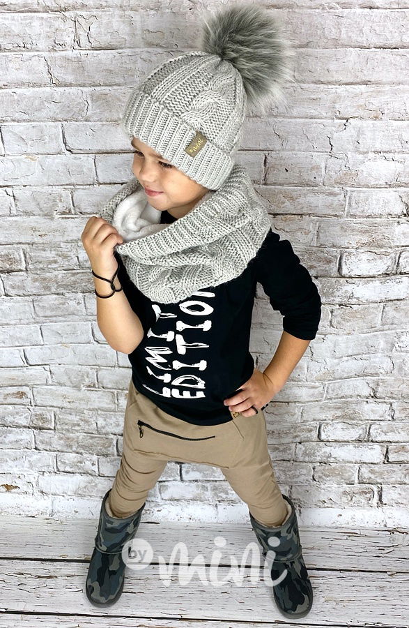 SUPER TERMO kulich + maxi nákrčník Grey Breeze