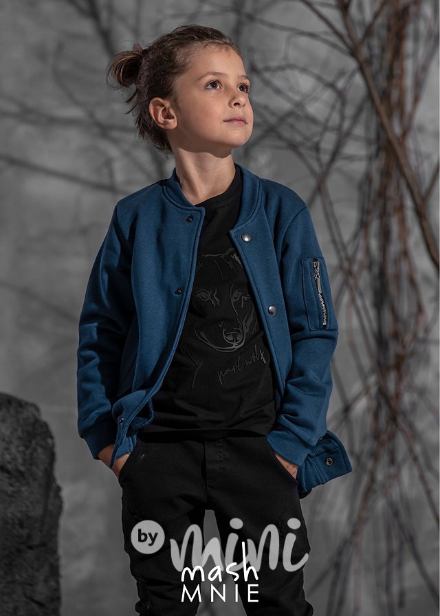 Triko 3D WOLF černé *MashMnie*