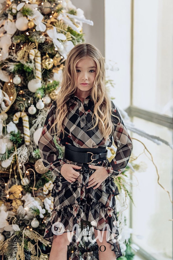 Boho karo šaty  #MiniMe