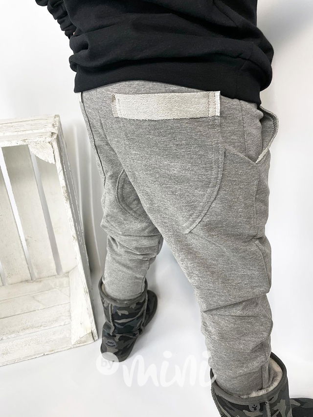 Světle šedé chlapecké tepláčky - BASIC