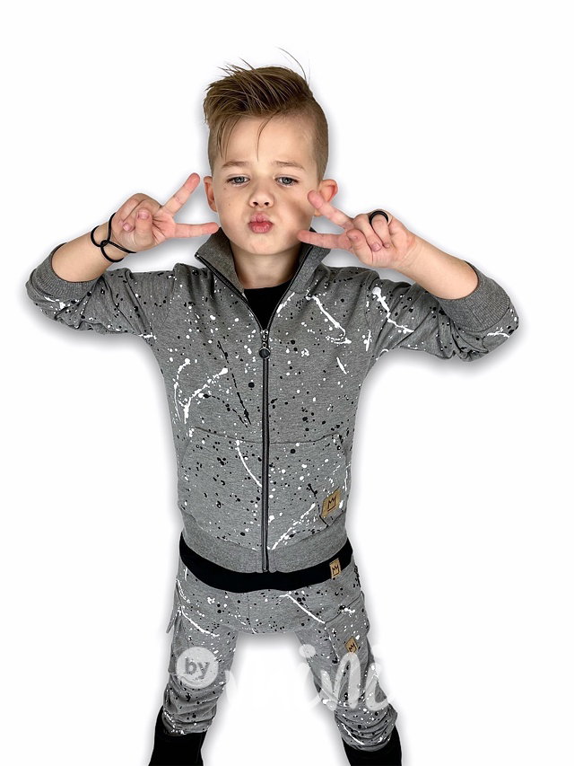 Dirty - mikina na zip - grey