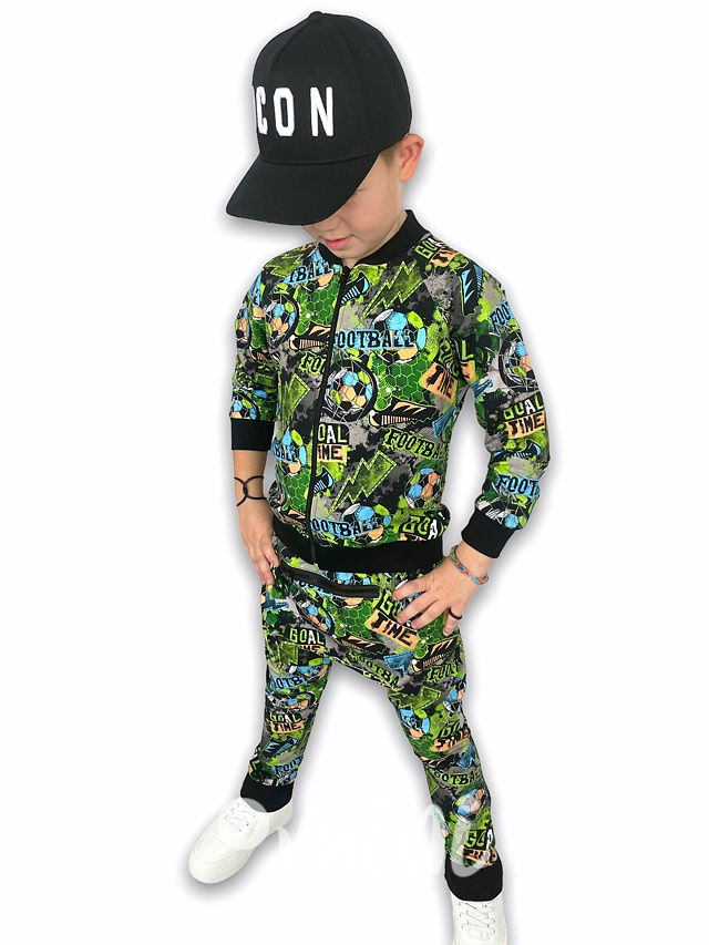 Baggy FOTBAL s kapsičkou a zipem