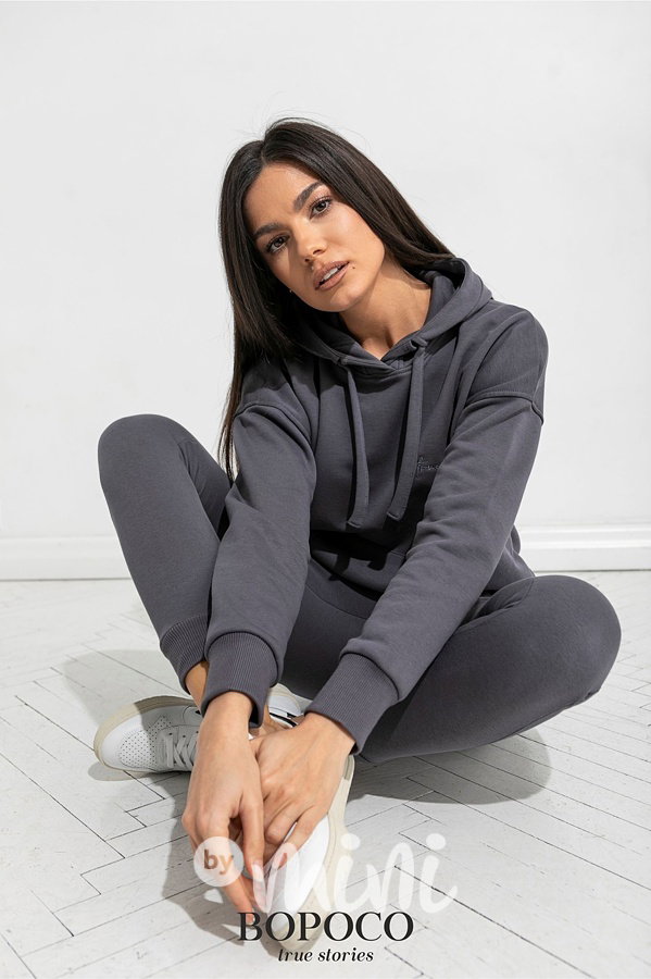 Loungewear teplákovka - steel #MiniMe