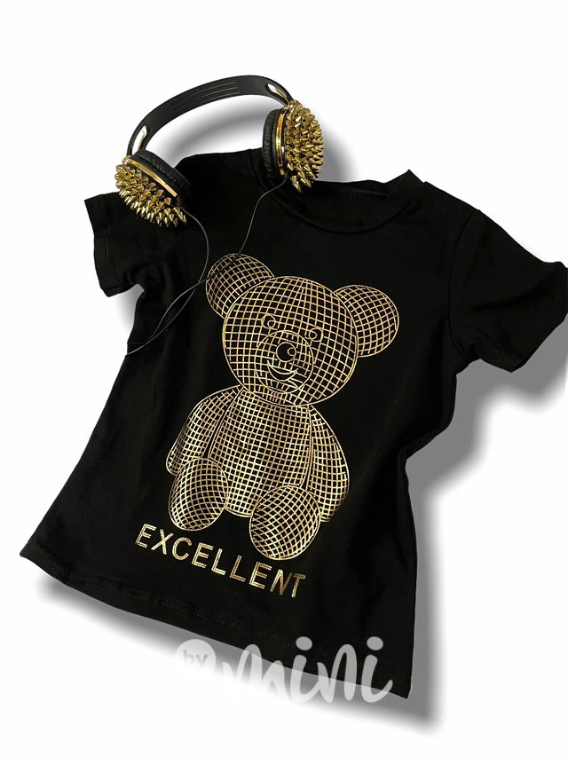 Excellent gold bear triko černé