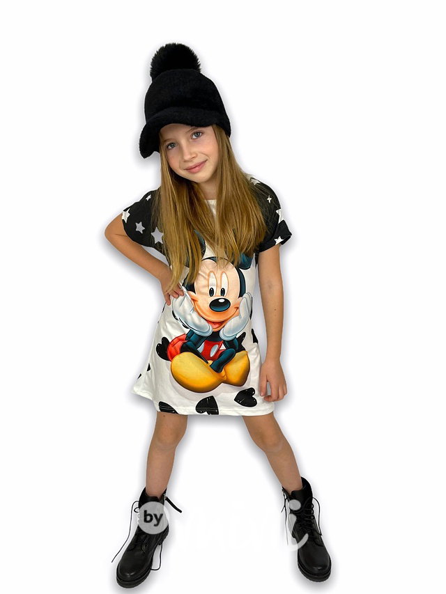 Mickey šaty krátký rukáv