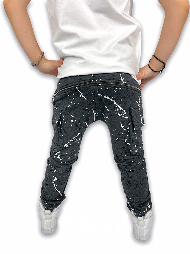 Dirty chlapecké baggy kapsáče zip - dark grey