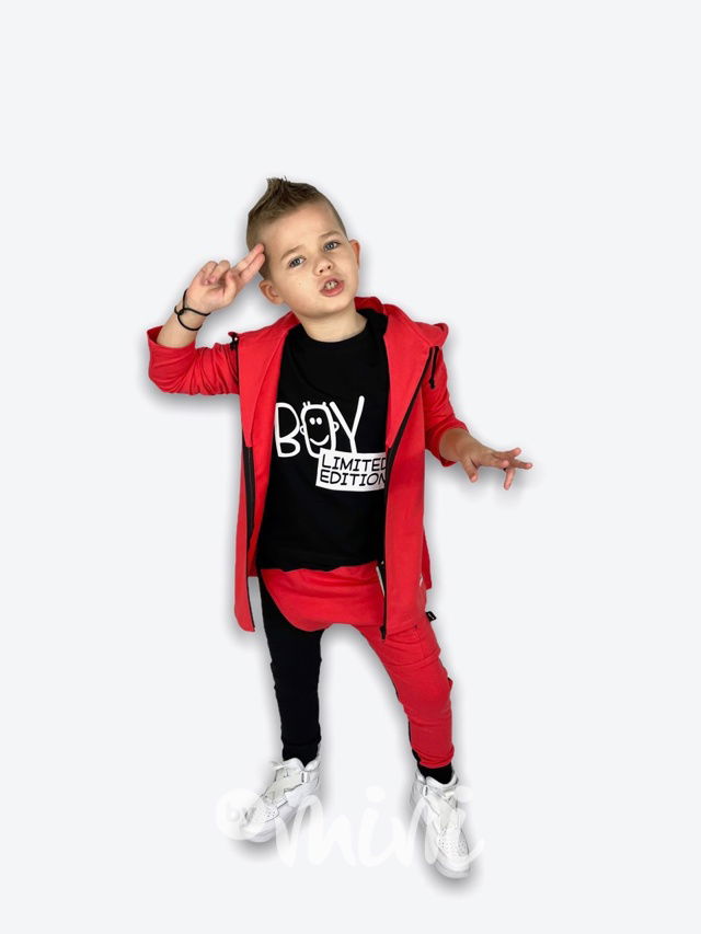 BOY limited chlapecké triko s krátkým rukávem - černé