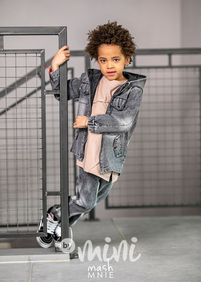 Jeans parka ice grey *MashMnie*