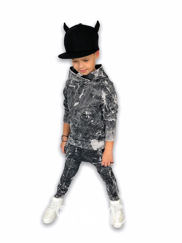 Splash acid wash baggy tepláky black  *Despacito*