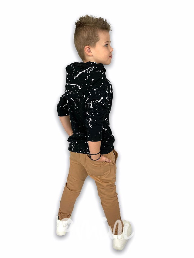 Black dirty chlapecká mikina