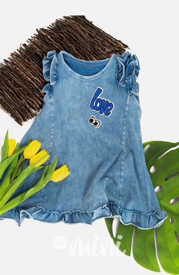 Soft jeans maxi točivé šaty