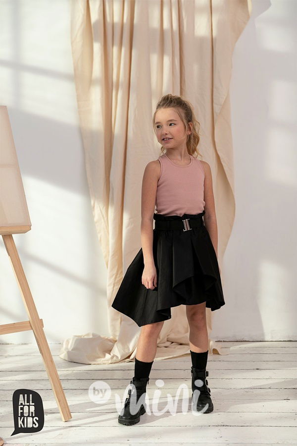 Maxi volume sukně s páskem černá *AFK*