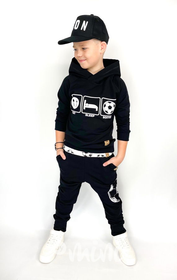 Fotbalové baggy tepláky - černé